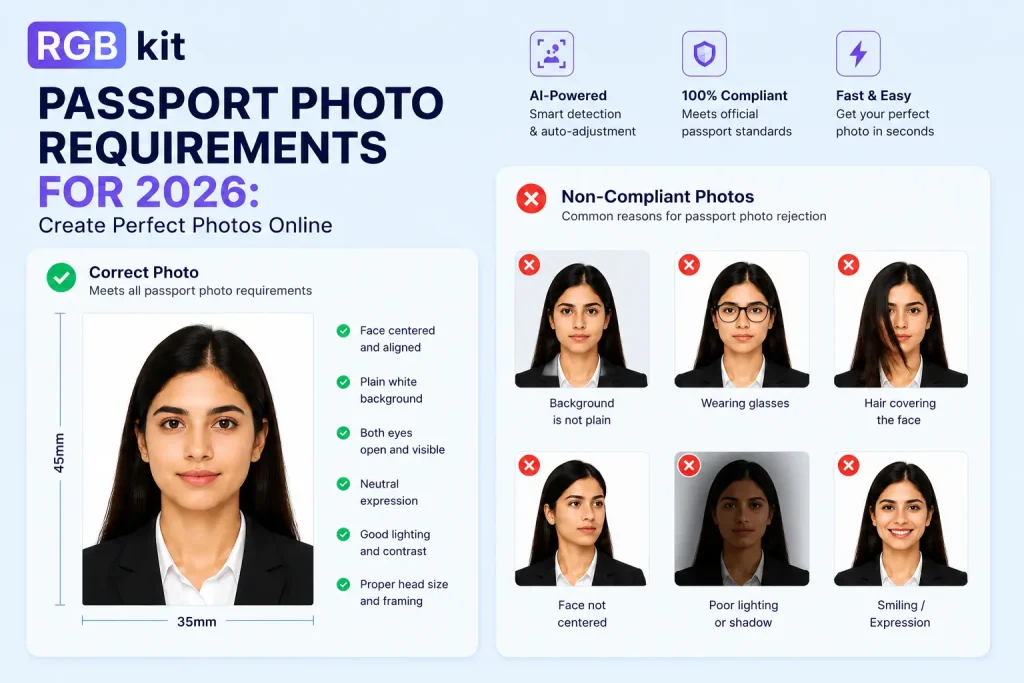 Passport Photo Requirements for 2026: Create Perfect Photos Online